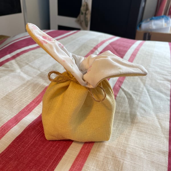 Hand Made Reversible Bunny Bags made with recycled materials - Y&LAWF