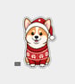 Funny Christmas Gift Tags For Adults, 6pk - Cute Corgi Dog Posing