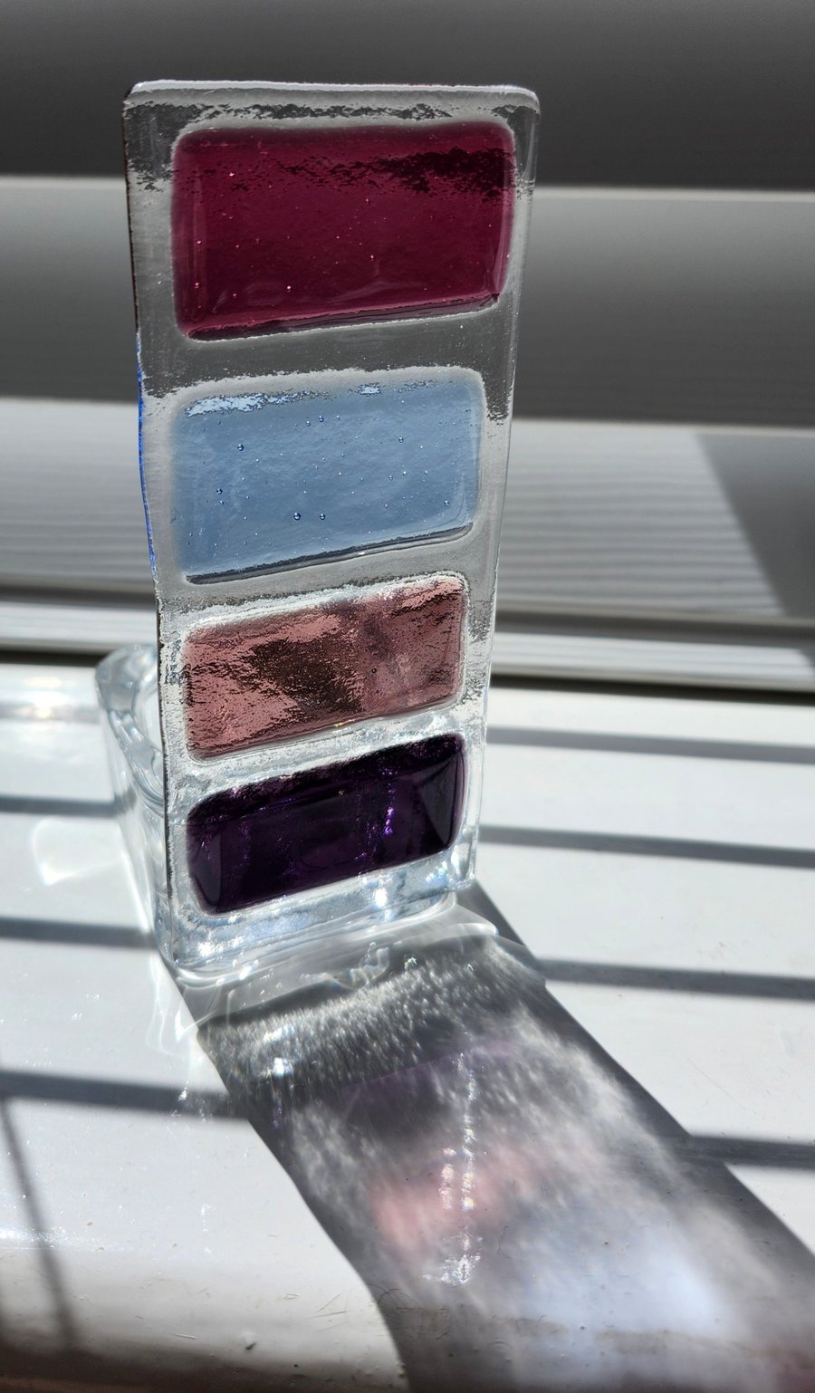 Fused Glass Tealight Suncatcher