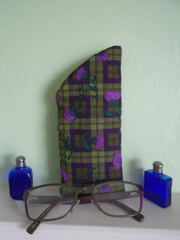 Thistle Tartan Glasses Case 