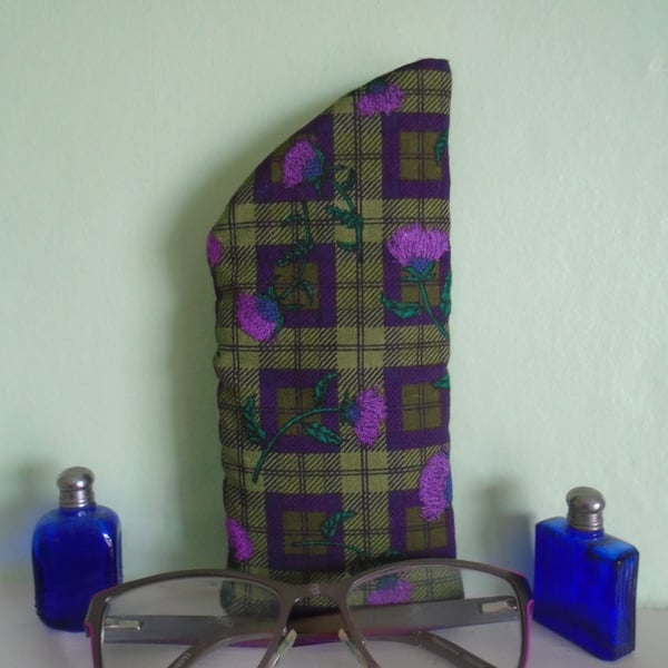 Thistle Tartan Glasses Case 