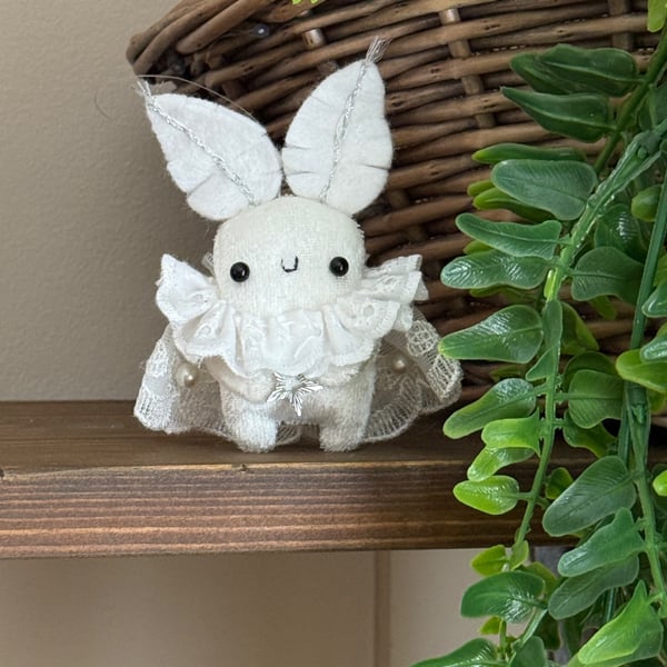 Christmas Wishes White Moth