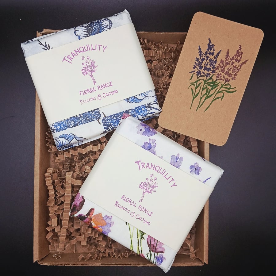 A Little Box of Calm - Aromatherapy Botanical Wax Melts for Relaxation