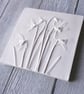 Snowdrops Plaster Cast Wall Plaque - Image 3