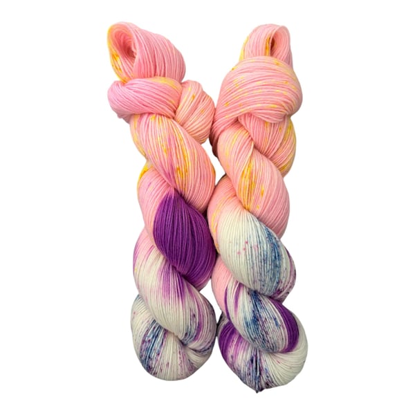 Hand dyed sock yarn