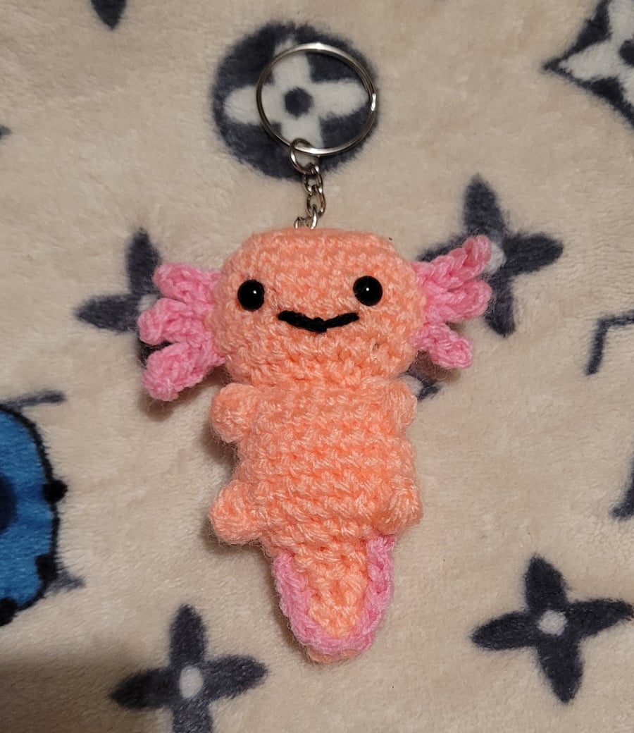 Baby Axolotl keychain