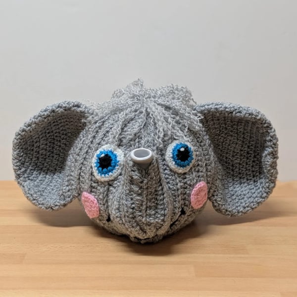 Handmade Elephant Tea Cosy to fit a medium sized 4-6 cup teapot