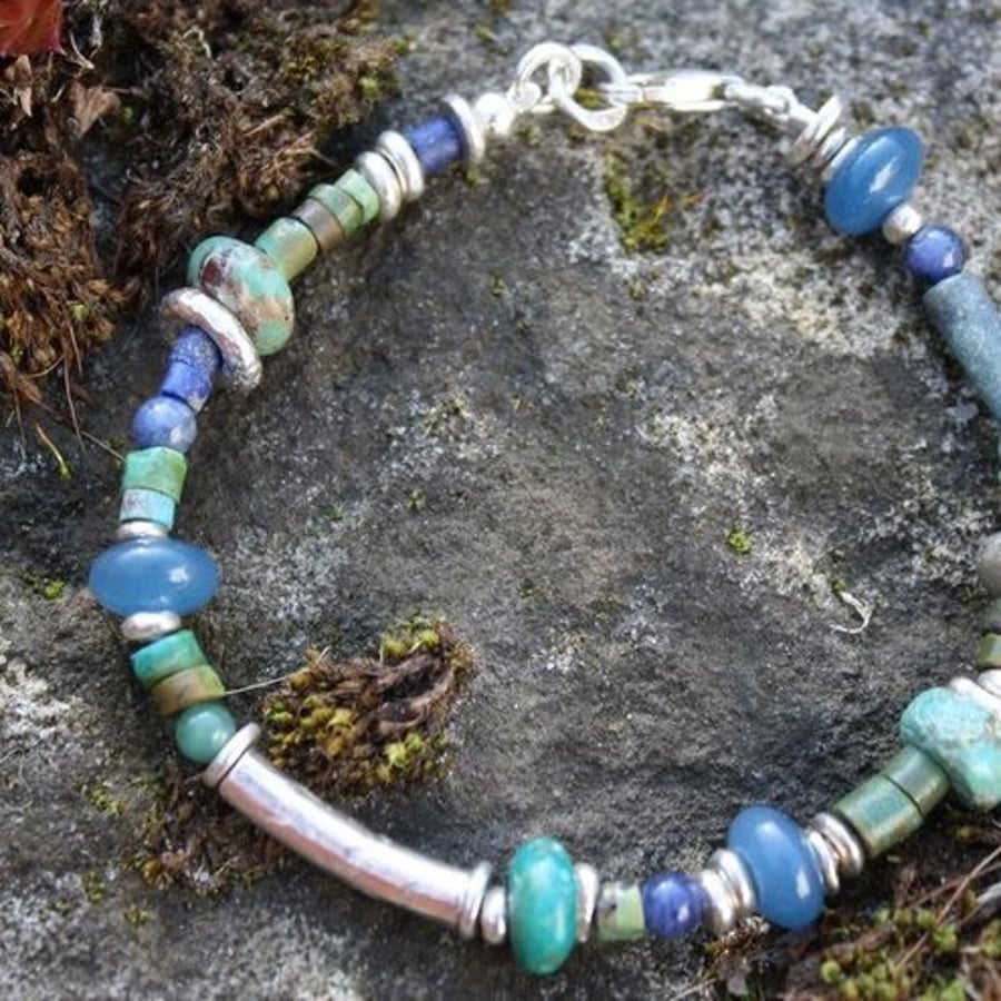 Turquoise Relic bracelet for Claire