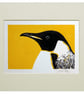 Penguin Linocut