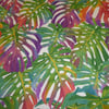 Hot Tropical Leaf Round Tablecloth 