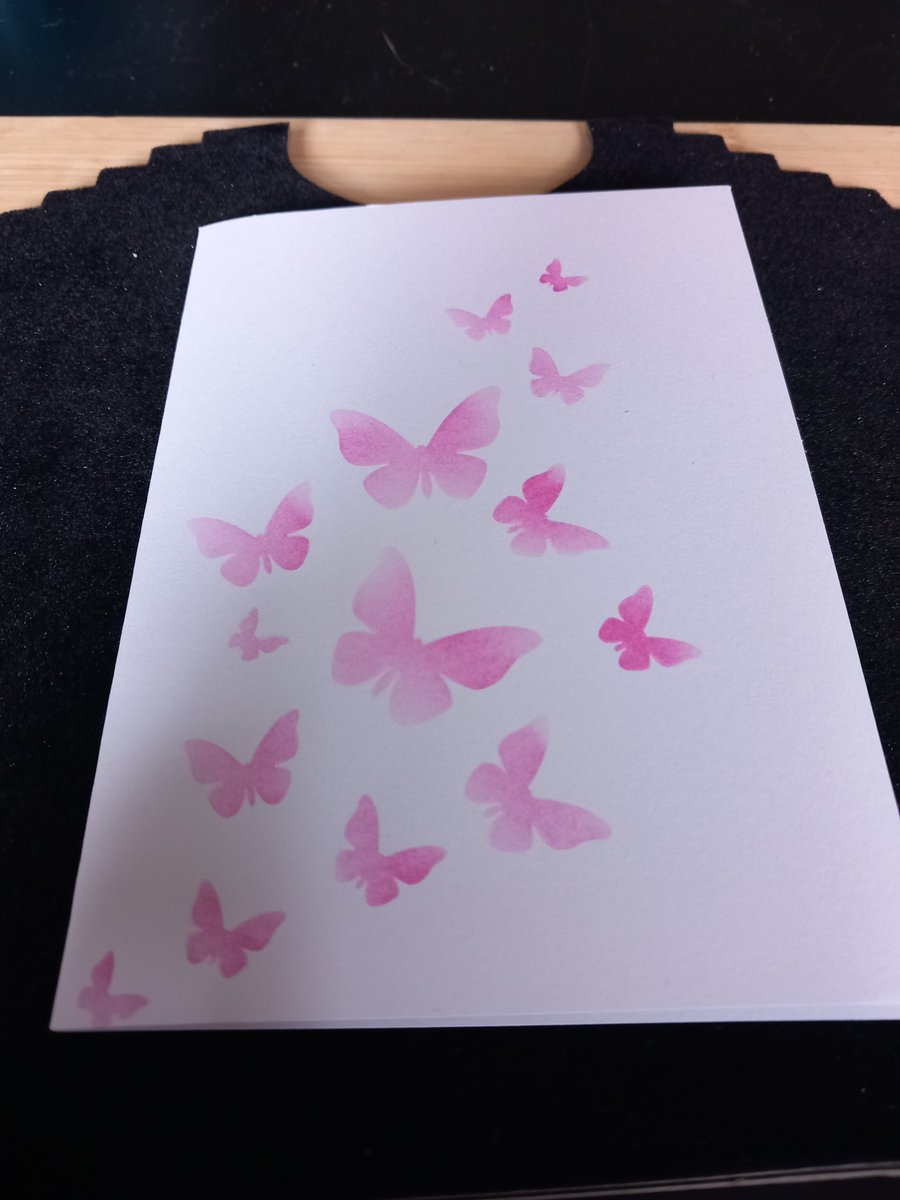 Blank cards set of 10  butterfly dragonfly thank you notelets