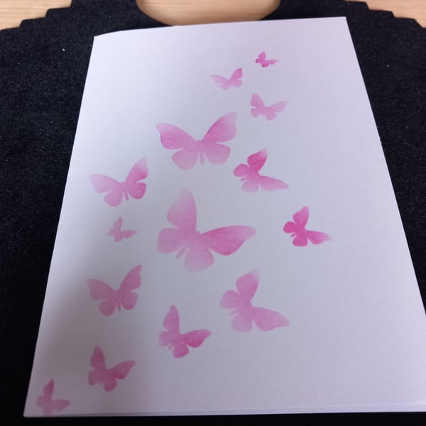 Blank cards set of 10  butterfly dragonfly thank you notelets