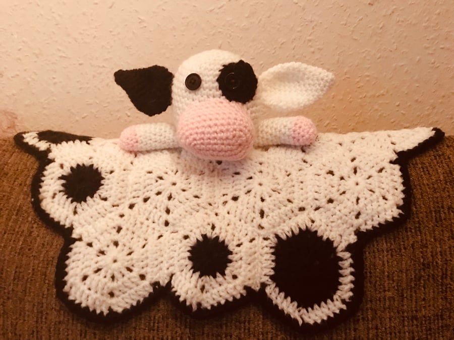 Handmade cow comforter 