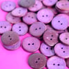 Bright and Bold Purple Coconut Shell Buttons 6pk 20mm