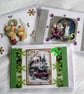Set of 3 (Three) Beautiful Hand-Crafted Christmas Decoupage Greeting Cards (a)