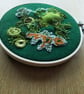 Hand embroidered and beaded textile art - Image 6