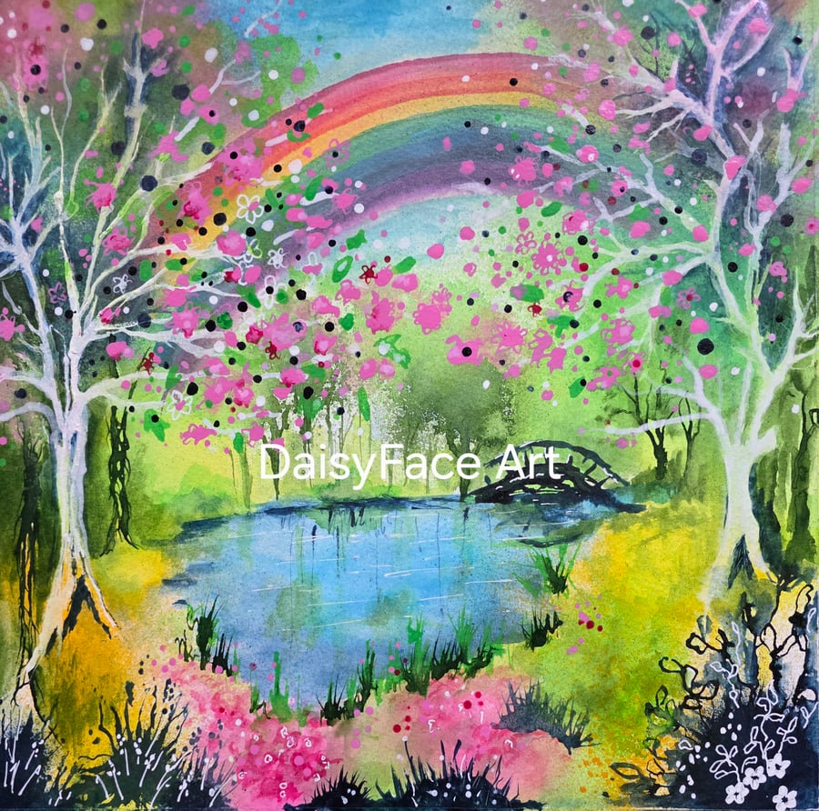 'Tranquility' giclee print from original artwork by Elaine Curtis 