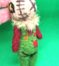 Needle Felted Gothic Ghost, Scarecrow & Voodoo Keychain Bag Charm - Image 5