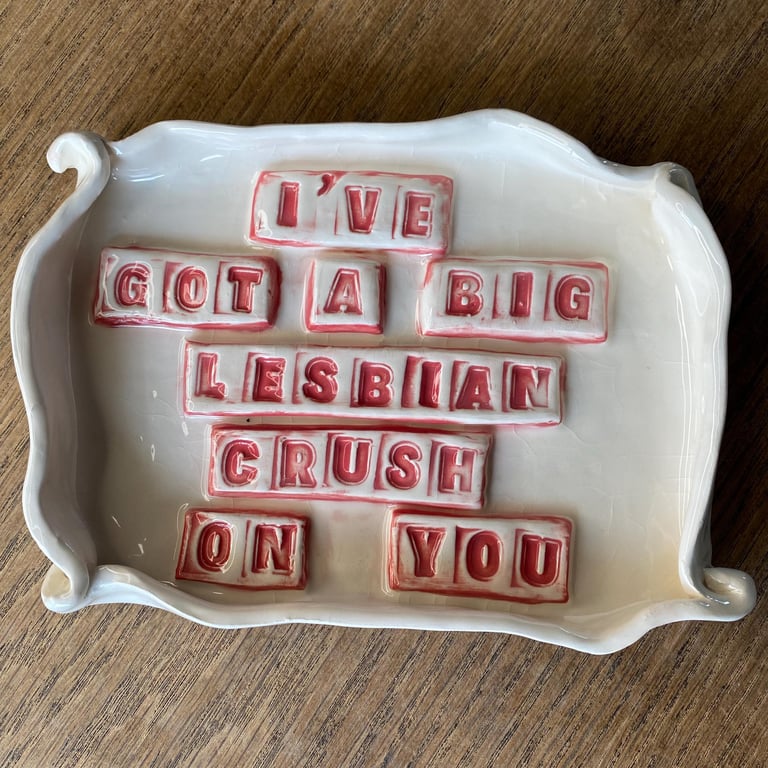 Lesbian crush trinket dish