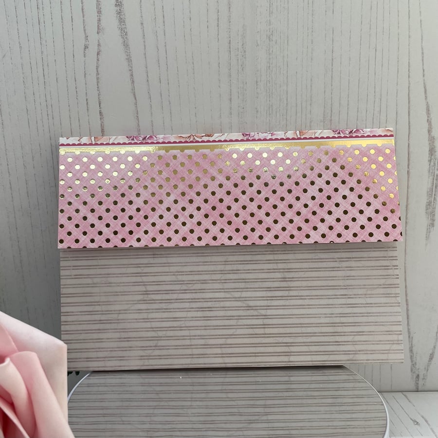 Elegant Peony Envelope Concertina Folder PB16