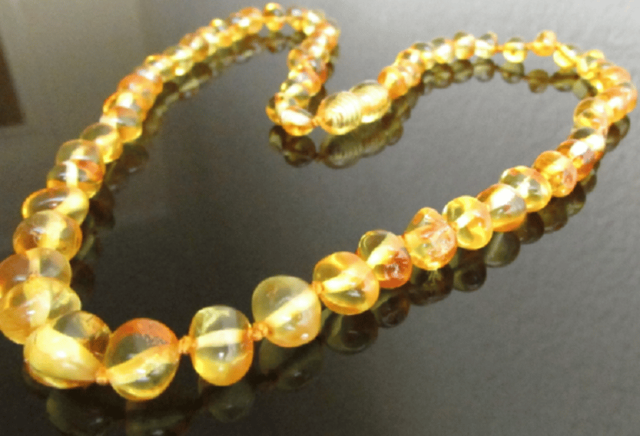 50, 45 cm Genuine Beautiful Baltic Amber Adult Beads Necklace Honey Colour