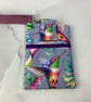 Hummingbird phone case, Birds pouch, Detachable strap, Handmade - Image 2