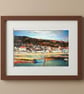 Lyme Regis Harbour & Seafront Print - Devon Coastal Wall Art - Image 1