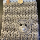 Tatty Teddy Book Sleeve – Handmade Crotchet Book Cover & Reader Gift