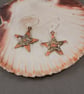 Smudgy Stars Brass & Silver Earrings - Image 1