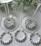 Personalised Wedding Wine Glass Charms, Custom Beaded Favors, Glass Charms - Image 4