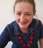 RED FELT NECKLACE - Image 4