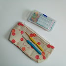 Hobby bag, accessories bag, gift for knitter, gift for crocheter, zipper pouch