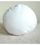 Bolster Cushion Cover 18"x8" White Brushed Cotton Round Cylinder Flannel Case - Image 6