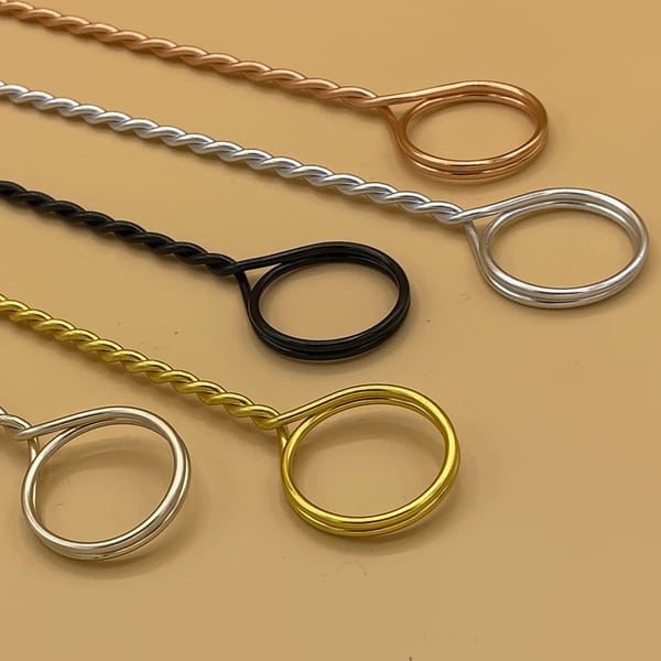 Large wire ring pick type holders for place cards, photos or table numbers  