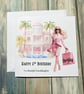 Personalised Birthday card For Girl Pink Happy Birthday Daughter Granddaughter  - Image 3