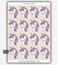 Funny Vinyl Sticker Sheet For Adults - Cute Unicorn Head