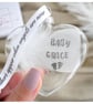 White Feather Personalised loss Bauble. Gift Boxed Christmas Family Ornament - Image 2