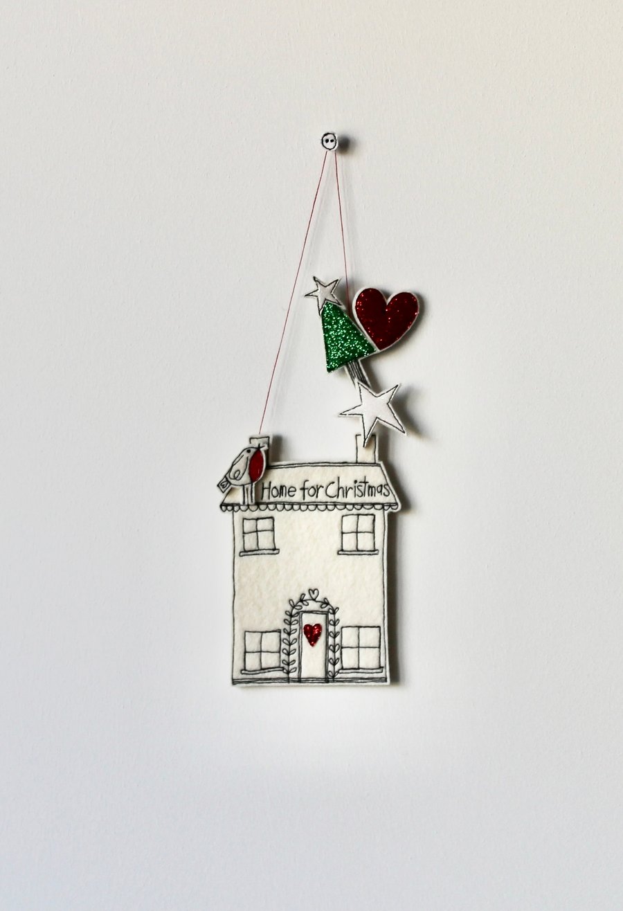 'Home for Christmas' - Hanging Decoration