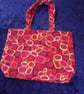 Copper with Abstract Shapes Fabric Bag - Image 1