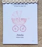 Personalised Baby Girl Keepsake, New Baby Gift, Personalised Nursery Keepsake