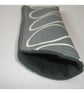 Glasses Sleeve Stars Spectacles Case No Fastening Grey Linear Stem Leaf - Image 2