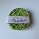 Pack of 3 crochet face scrubbies - made from 100% cotton