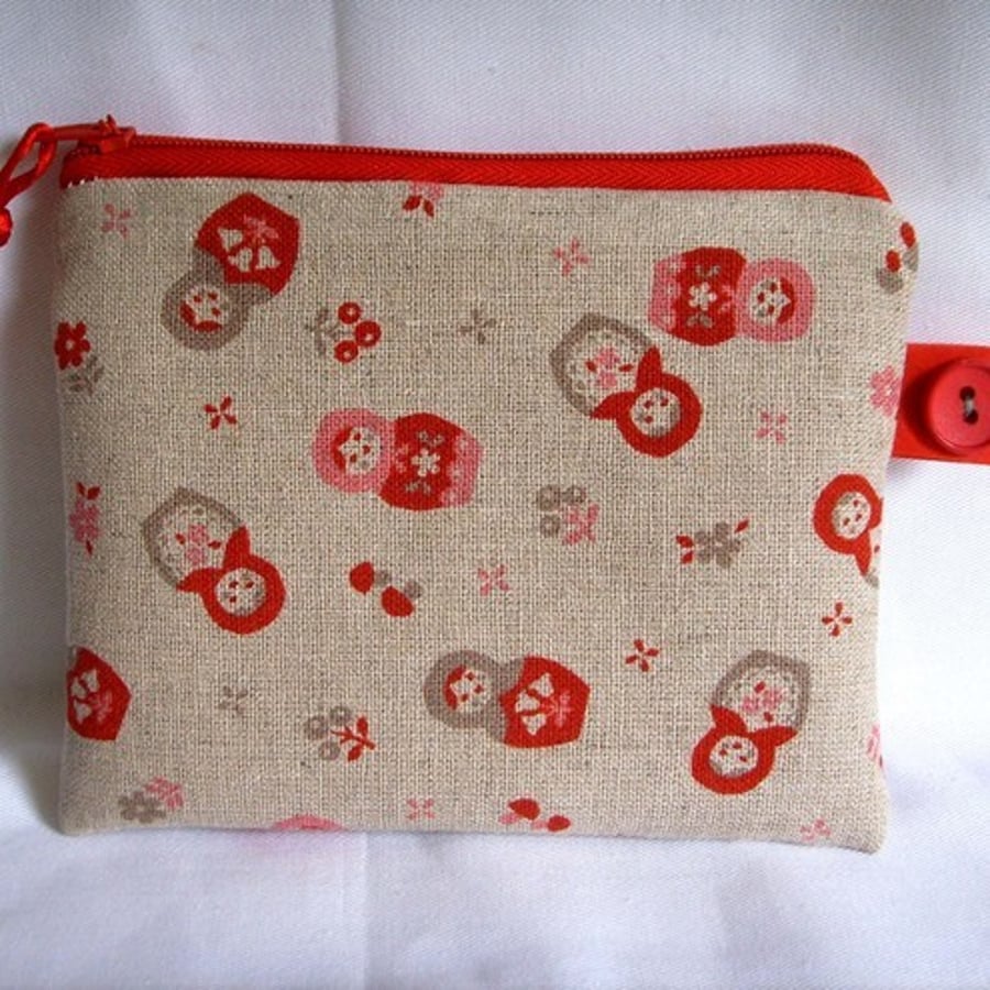 Little Russian Doll Credit Card/ Coin Purse