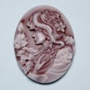 Resin cameo 39x29mm -  1pc