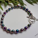 Designer Rainbow Heamotite Bracelet 