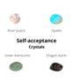CRYSTAL SET, For Self Acceptance, Esteem, Crystals Gift, Gemstones, Stones, Self