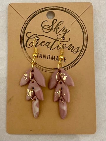 Ref: 2511 Handmade polymer clay earrings (includes FREE UK postage)