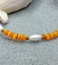 Orange Shell Bead Bracelet - Image 2