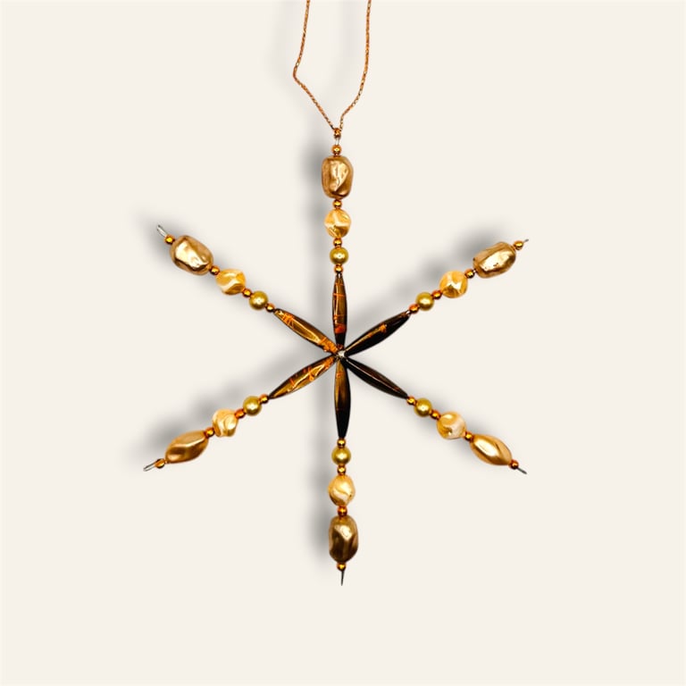 Snowflake Christmas tree decoration 