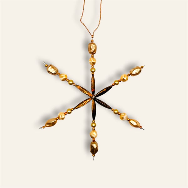 Snowflake Christmas tree decoration 